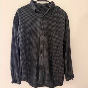 Urban Outfitters Black Checkered Button Down Shirt